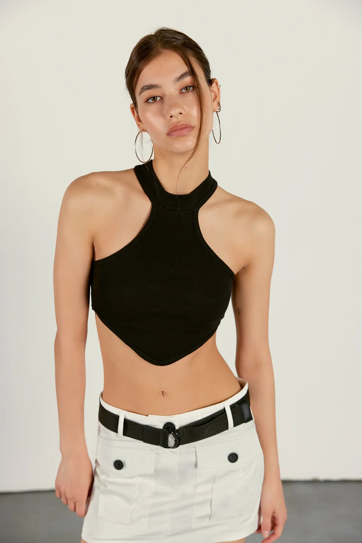 Crop Top | schwarz