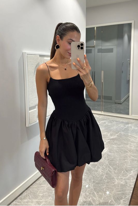 Minikleid - schwarz