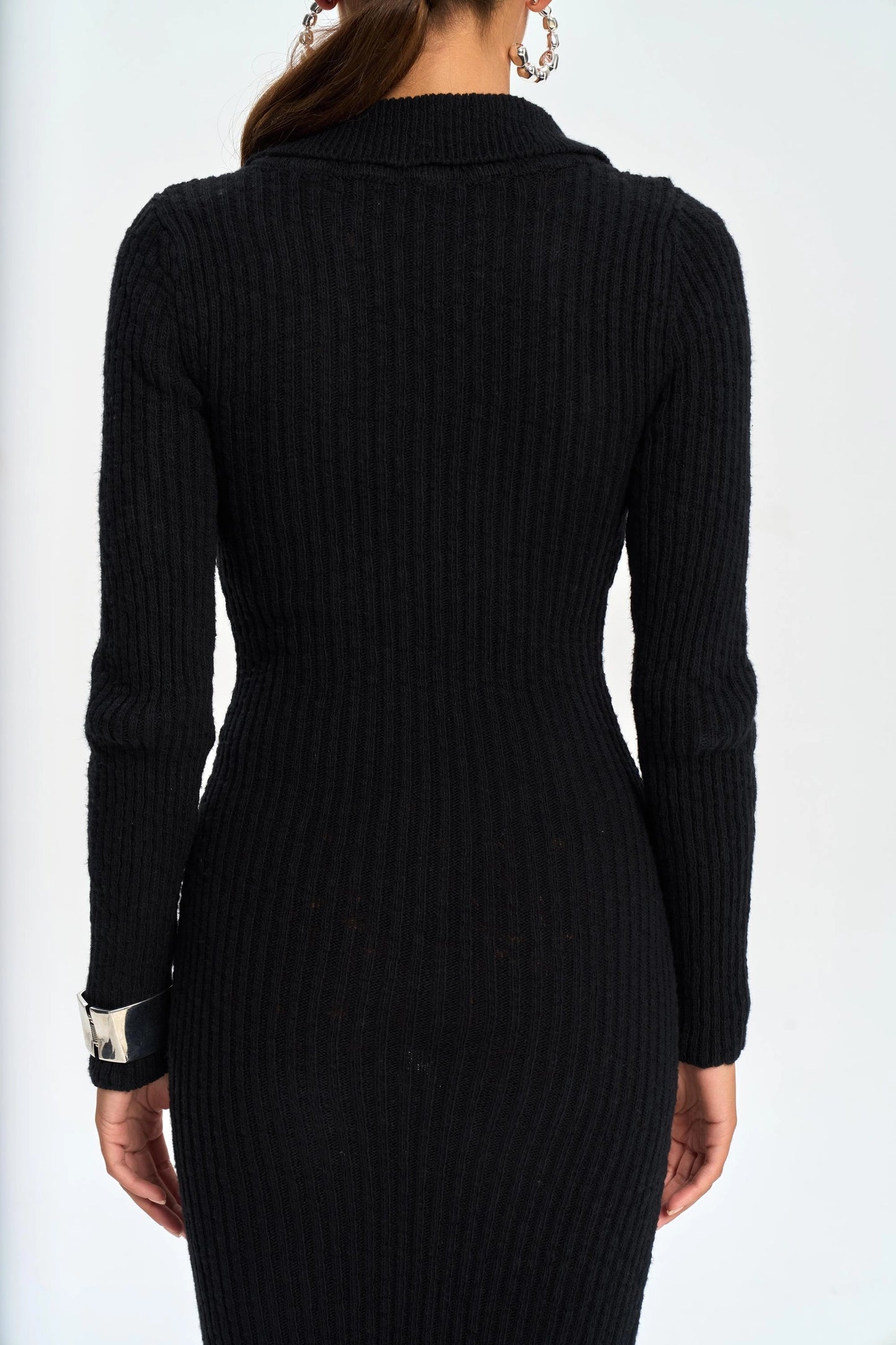 Strickkleid | schwarz