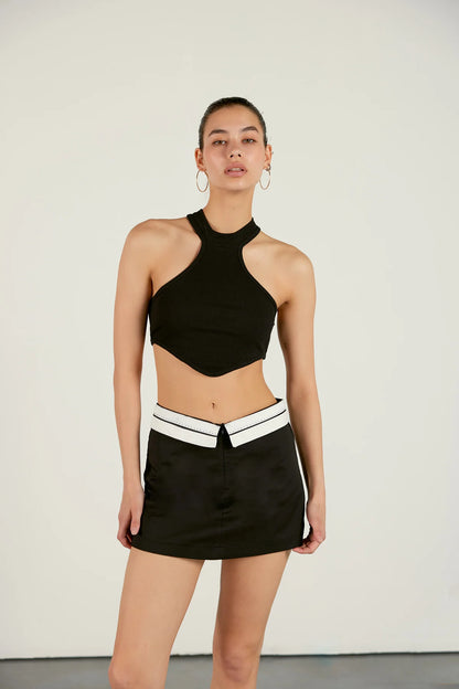 Crop Top | schwarz