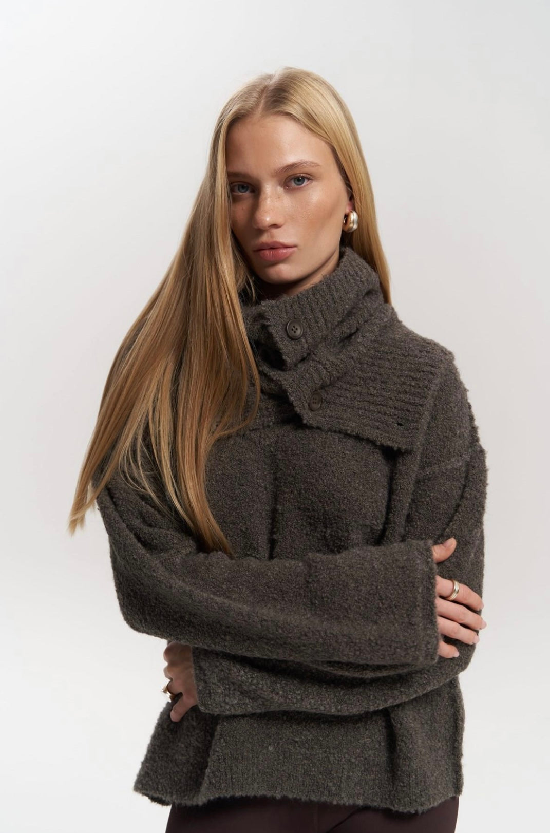 Strickpullover - braun