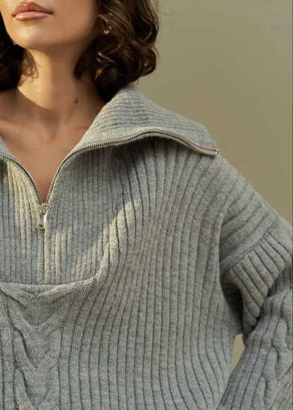 Pullover | grau