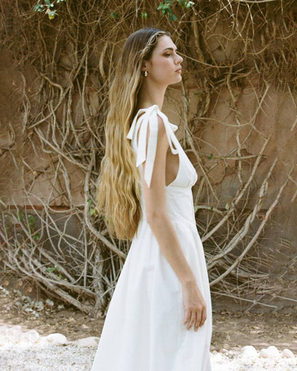 Maxikleid | cremeweiss