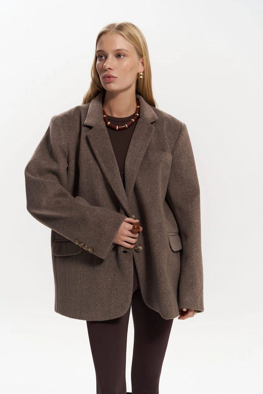 NOVEN Oversize Blazer | braun