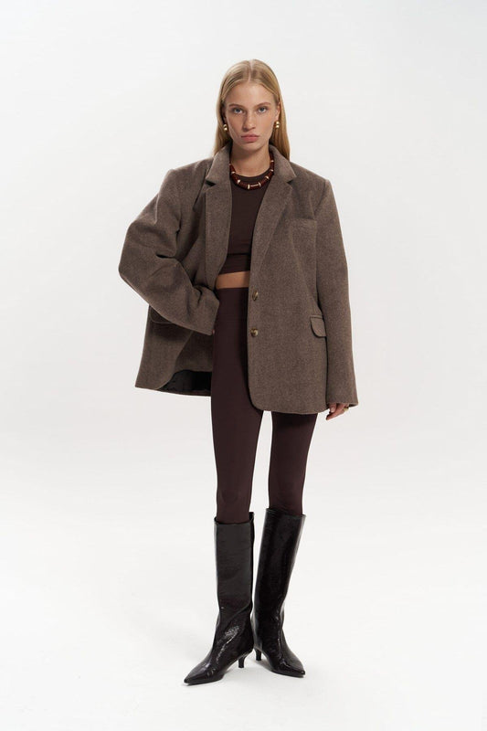 NOVEN Oversize Blazer | braun