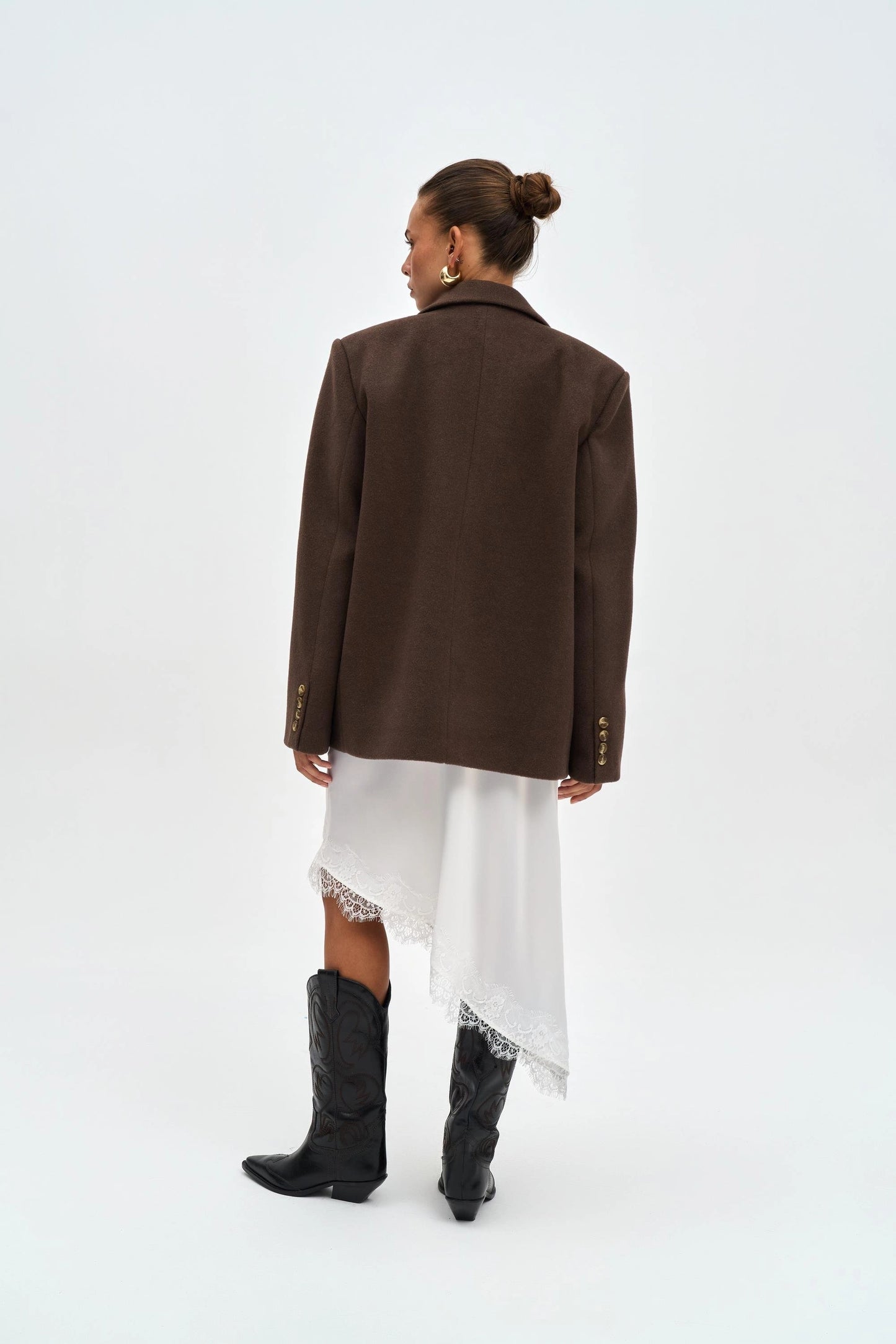 NOVEN Oversize Blazer | dunkelbraun