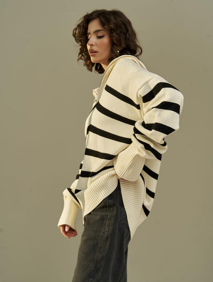 gestreifter Pullover