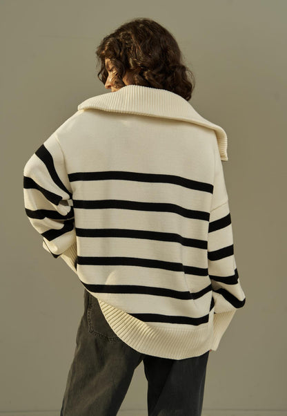 gestreifter Pullover