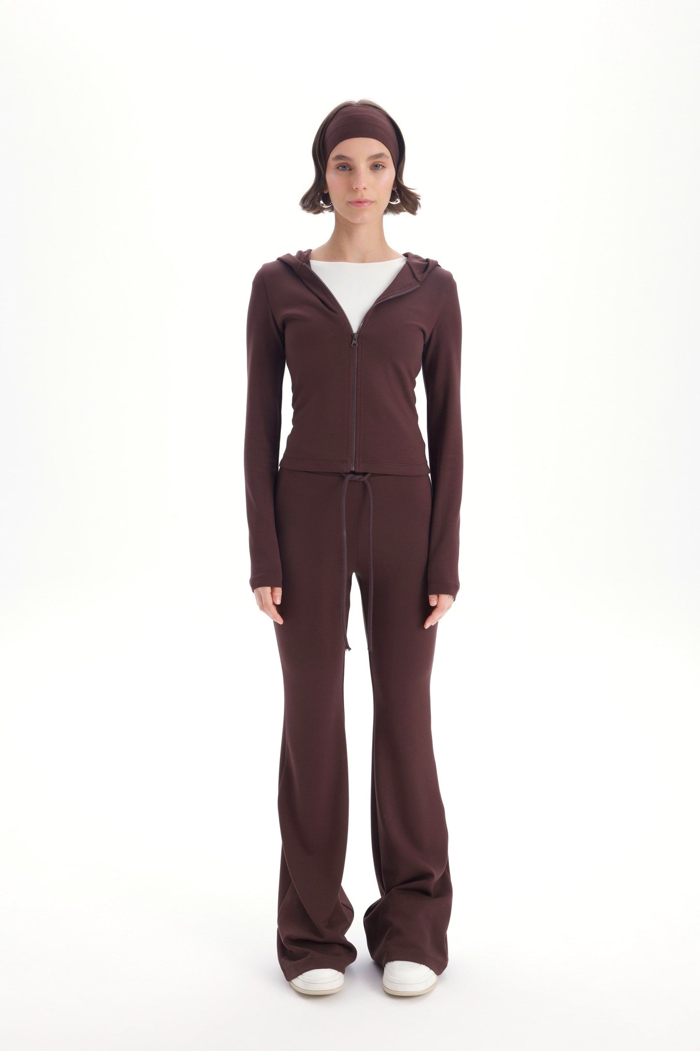 LUNA Kapuzen-Trainingsanzug mit Bandana | braun