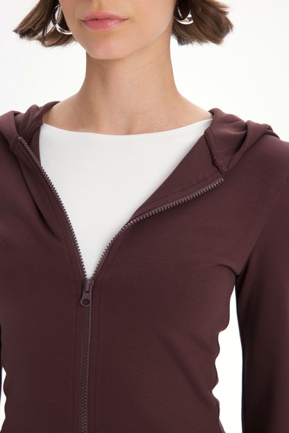 LUNA Kapuzen-Trainingsanzug mit Bandana | braun