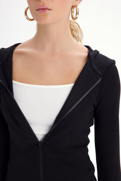 LUNA Kapuzen-Trainingsanzug mit Bandana | schwarz