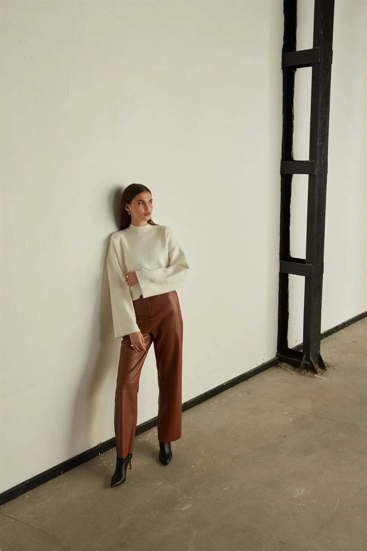 Pullover mit hohem Kragen
