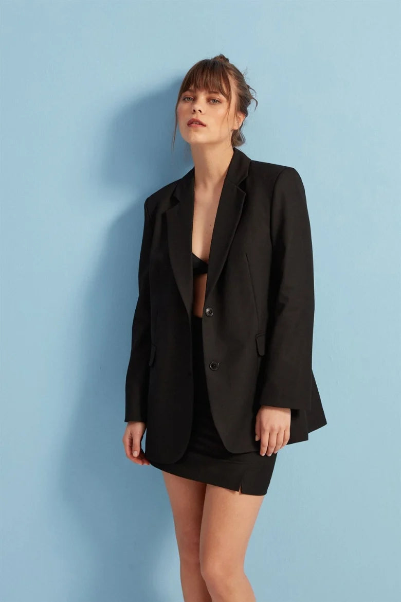 Blazer & Rock Anzug - schwarz